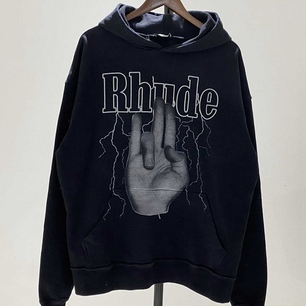 correct version of rhode finger hoodie gesture pullover hooded cotton terry loose men's and women's sweater black
correct version of rhode finger hoodie gesture pullover hooded cotton terry loose men's and women's sweater black