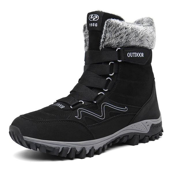 leather men boots winter with fur super warm snow boots men winter work casual shoes sneakers high rubber ankle female, Black
leather men boots winter with fur super warm snow boots men winter work casual shoes sneakers high rubber ankle female, Black