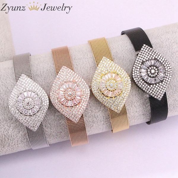 5pcs zyz330-4065 fashion white crystal zirconia eye connector mesh wire bracelets titanium steel watch band belt buckle bracelet, Golden;silver
5pcs zyz330-4065 fashion white crystal zirconia eye connector mesh wire bracelets titanium steel watch band belt buckle bracelet, Golden;silver