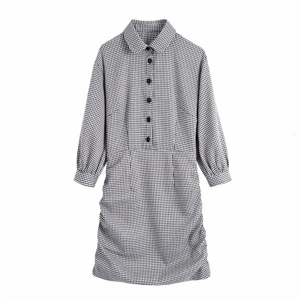 2021 new elegant women grey plaid es fashion ladies turn down collar a-line streetwear female vintage button vestidos 1kek, Black;gray
2021 new elegant women grey plaid es fashion ladies turn down collar a-line streetwear female vintage button vestidos 1kek, Black;gray