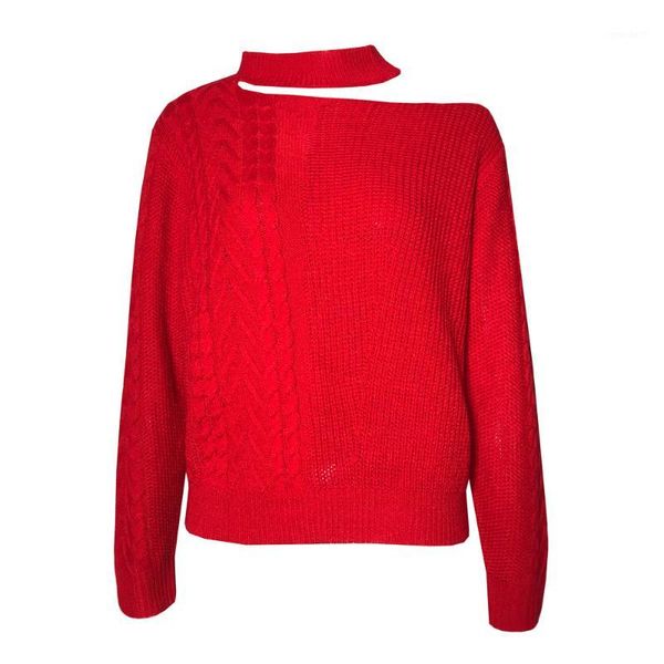 women's sweaters spring sweater halterneck design irregular fashion pattern for females by youth and girls knitting wear1, White;black
women's sweaters spring sweater halterneck design irregular fashion pattern for females by youth and girls knitting wear1, White;black