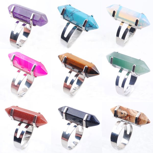 adjustable finger rings with side stones for women man party hexagonal bead natural stone flourite crystal opal agates aventurine flourite r, Silver
adjustable finger rings with side stones for women man party hexagonal bead natural stone flourite crystal opal agates aventurine flourite r, Silver