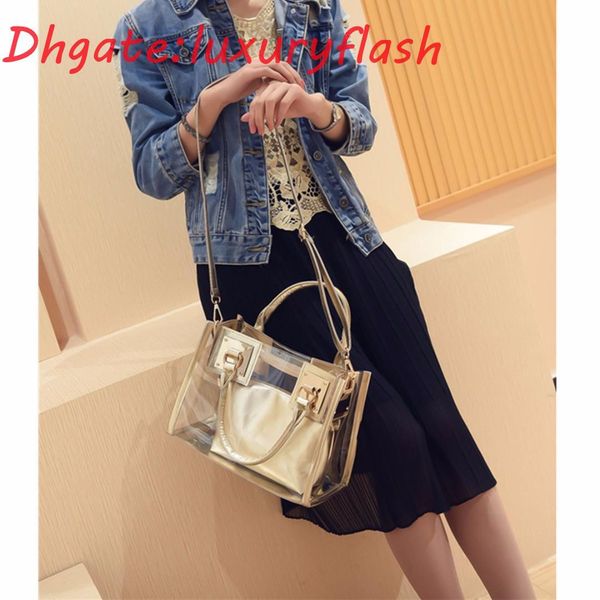 2021designer-osmond 2pcs/set transparent handbag women bag set clear pvc jelly bags girls handle bags totes beach shoulder composite bag
2021designer-osmond 2pcs/set transparent handbag women bag set clear pvc jelly bags girls handle bags totes beach shoulder composite bag