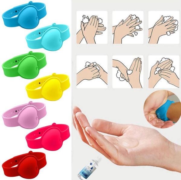 10ml heart shaped silicone wrist bracelet hand sanitizer wristband dispensing portable wearable soap sanitizer strap ring bangle+bottle
10ml heart shaped silicone wrist bracelet hand sanitizer wristband dispensing portable wearable soap sanitizer strap ring bangle+bottle