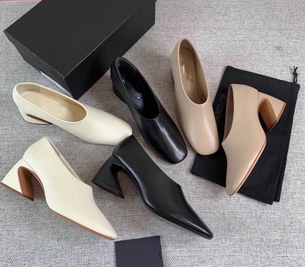 foreign trade small round head abnormity with soft leather grandma shoes thick heel shallow high-heeled shoes with pure color single shoes, Black
foreign trade small round head abnormity with soft leather grandma shoes thick heel shallow high-heeled shoes with pure color single shoes, Black