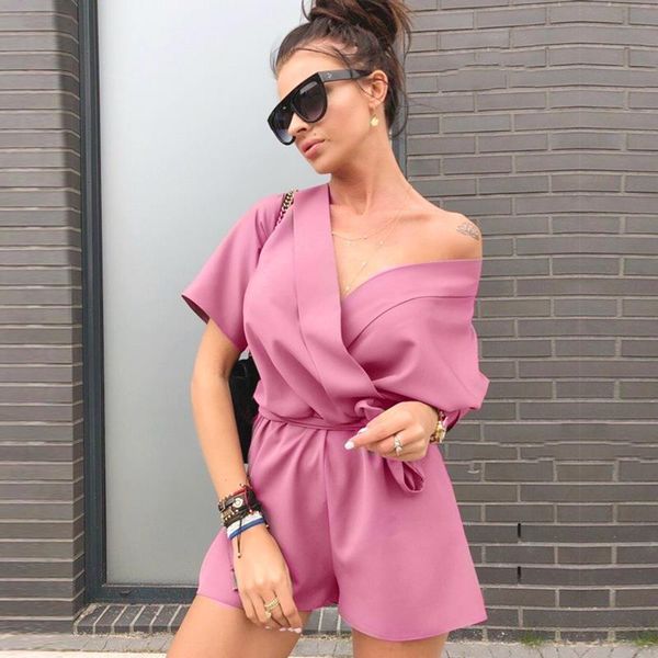 women 2020 fashion off shoulder loose playsuits casual romper streetwear shorts rompers bohemian beach jumpsuits, Black;white
women 2020 fashion off shoulder loose playsuits casual romper streetwear shorts rompers bohemian beach jumpsuits, Black;white