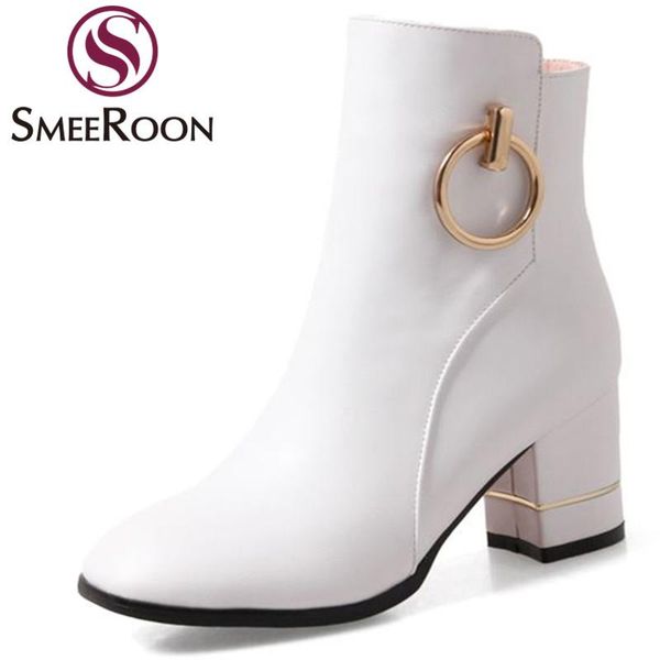 smeeroon 2020 new arrive ankle boots comfortable square toe med heels boots casual keep warm winter office shoes woman, Black
smeeroon 2020 new arrive ankle boots comfortable square toe med heels boots casual keep warm winter office shoes woman, Black