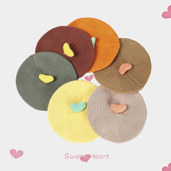 berets ins children's knitted cute love beret korean autumn and winter pumpkin hat candy color warm baby gorras, Blue;gray
berets ins children's knitted cute love beret korean autumn and winter pumpkin hat candy color warm baby gorras, Blue;gray