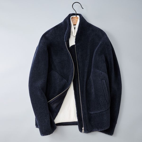 lamb fur and wool all-in-one particle fleece coat cotton jacket full wool sheep shearing cotton clothes fashion keep warm down jacket, Black
lamb fur and wool all-in-one particle fleece coat cotton jacket full wool sheep shearing cotton clothes fashion keep warm down jacket, Black