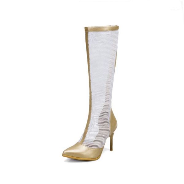 large size 33-50 women net boots botas mujer women for spring summer knee high boots party shoes woman zipper high heels t6181, Black
large size 33-50 women net boots botas mujer women for spring summer knee high boots party shoes woman zipper high heels t6181, Black