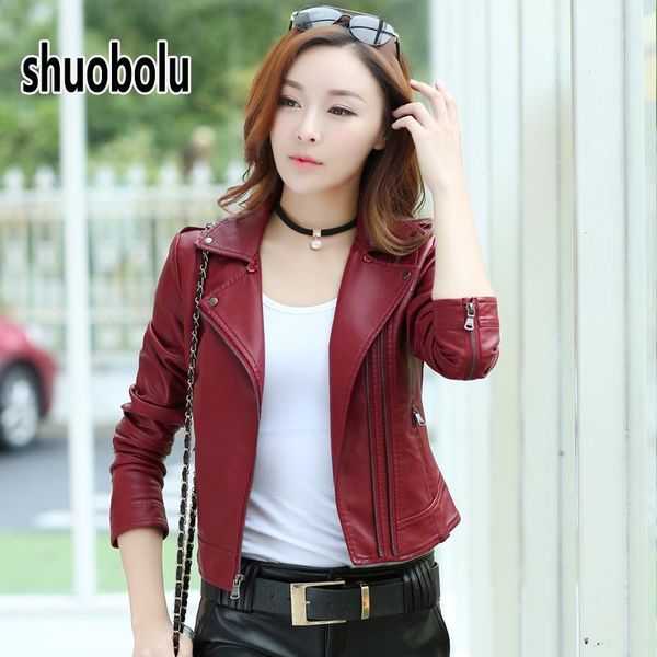 limited sales of korean veste en cuir femme leather jacket 2020 new spring and autumn fashion slim short women's biker jacket1, Black
limited sales of korean veste en cuir femme leather jacket 2020 new spring and autumn fashion slim short women's biker jacket1, Black