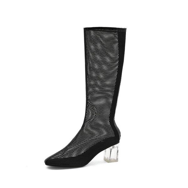 2021 new square high heel summer autumn fashion knee high boots pu leather + net cloth back zipper women shoes size 34-43, Black
2021 new square high heel summer autumn fashion knee high boots pu leather + net cloth back zipper women shoes size 34-43, Black