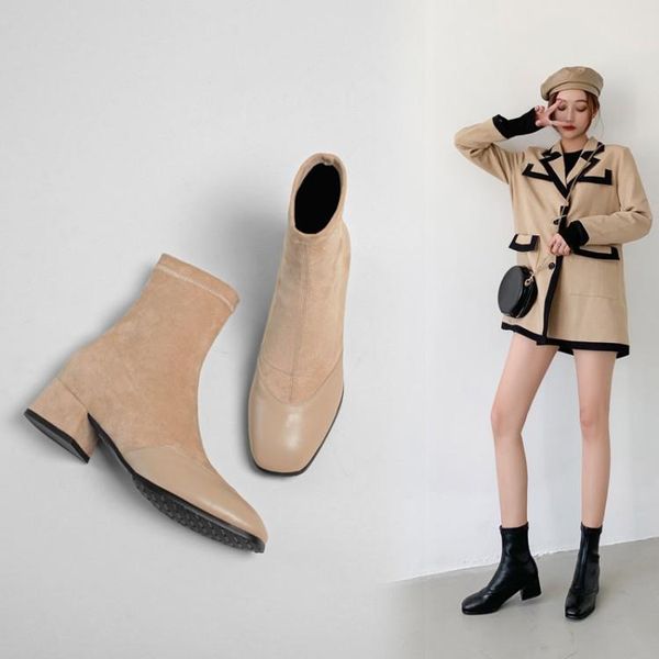women's boots autumn fashion womens shoes 2020 leather booties winter footwear low heels booties round toe boots-women, Black
women's boots autumn fashion womens shoes 2020 leather booties winter footwear low heels booties round toe boots-women, Black