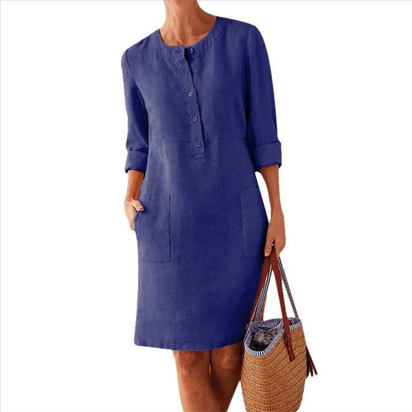 plus size casual solid color cotton linen women long sleeve tunic kaftan dress drop shipping good quality, Black;gray
plus size casual solid color cotton linen women long sleeve tunic kaftan dress drop shipping good quality, Black;gray