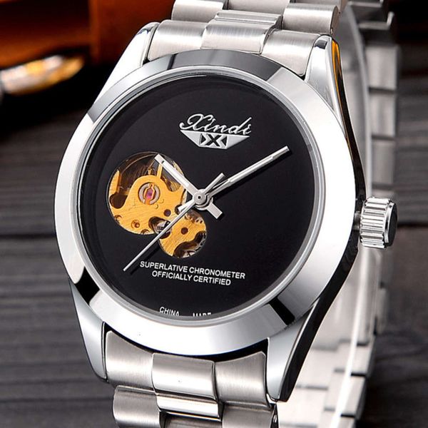 hollow straight xindi simple gourd type out men's automatic mechanical watch fine steel watch, Slivery;brown
hollow straight xindi simple gourd type out men's automatic mechanical watch fine steel watch, Slivery;brown
