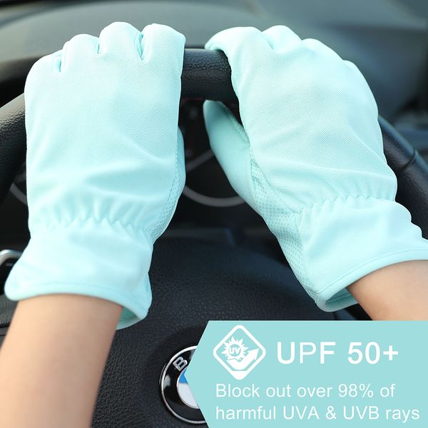 feiqiaosh fashion summer women' gloves jacquard textile anti-uv touch screen cycling driving glove mittens 2020, Blue;gray
feiqiaosh fashion summer women' gloves jacquard textile anti-uv touch screen cycling driving glove mittens 2020, Blue;gray