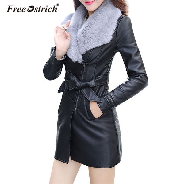ostrich pu leather jacket 2019 autumn winter fashion women's slim clothing zipper black long ladies jackets coats d40 y200101, Black;brown
ostrich pu leather jacket 2019 autumn winter fashion women's slim clothing zipper black long ladies jackets coats d40 y200101, Black;brown