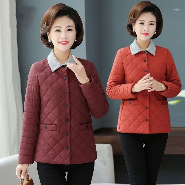 women's down & parkas autumn winter mother wear cotton coat warm solid color lapel single-breasted 2021 a7031, Black
women's down & parkas autumn winter mother wear cotton coat warm solid color lapel single-breasted 2021 a7031, Black