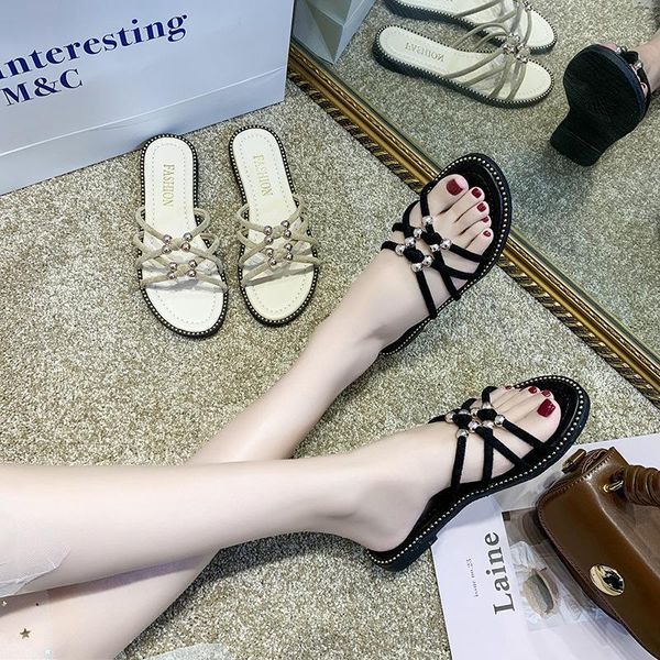 women's shoes plus size 43 slippers women's low heels 2020 summer new students beach casual wild word slippers1, Black
women's shoes plus size 43 slippers women's low heels 2020 summer new students beach casual wild word slippers1, Black