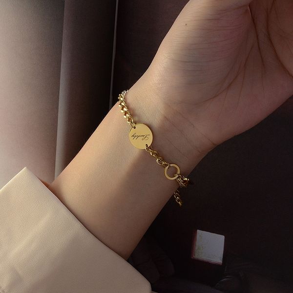 ins chaowang red lucky letter good luck long hand made bracelet titanium steel color preserving bracelet e151 xlwag, Golden;silver
ins chaowang red lucky letter good luck long hand made bracelet titanium steel color preserving bracelet e151 xlwag, Golden;silver