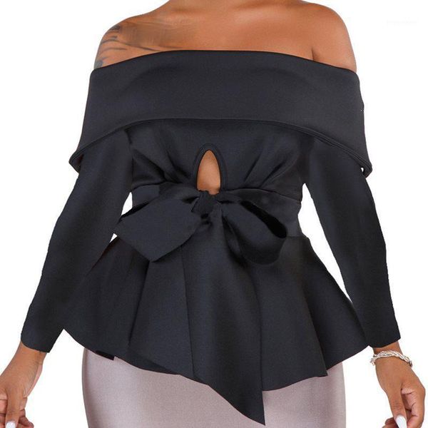 women bowknot peplum blouse shirts long sleeve slash neck club elegant office ladies workwear streetwear shirts1, White
women bowknot peplum blouse shirts long sleeve slash neck club elegant office ladies workwear streetwear shirts1, White