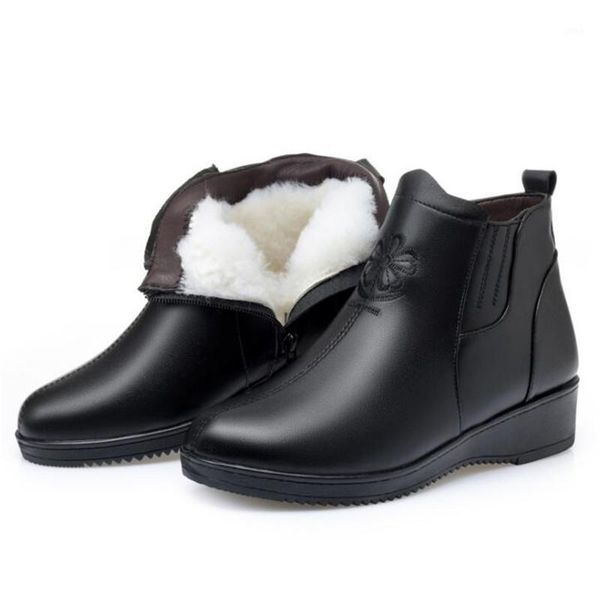 boots plus size light comfort warm winter shoes mother fashion casual ankle flat wedges genuine leather snow1, Black
boots plus size light comfort warm winter shoes mother fashion casual ankle flat wedges genuine leather snow1, Black