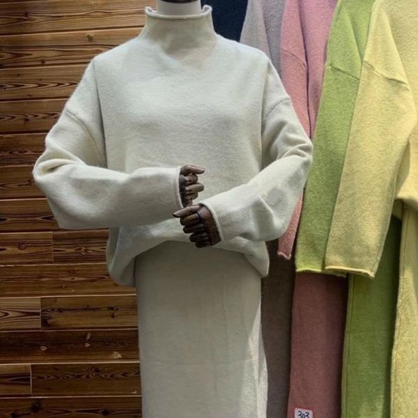 2021 new female two oversized ensemble mock neck feminine pullover at knee height the line skirts of lady winter suits zx7z, Gray
2021 new female two oversized ensemble mock neck feminine pullover at knee height the line skirts of lady winter suits zx7z, Gray
