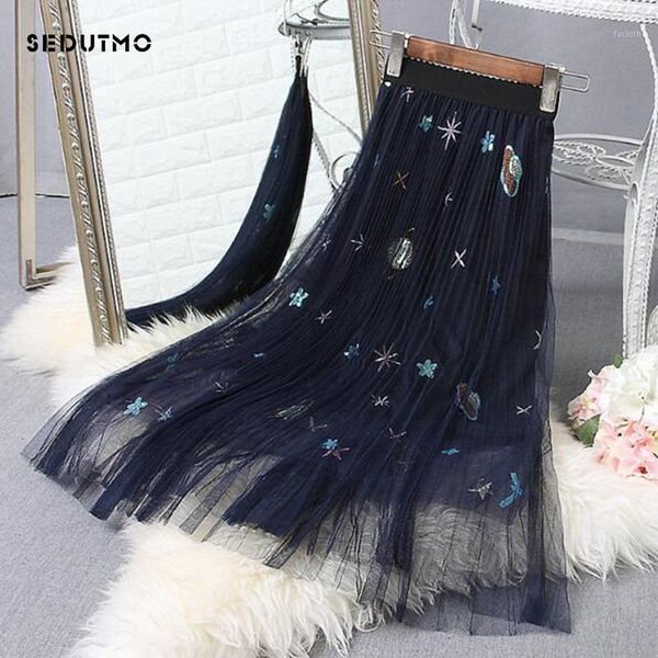sedutmo 2018 spring tulle skirts women pleated lolita long tutu skirt high waist elastic lace maxi embroidery skirt ed1201, Black
sedutmo 2018 spring tulle skirts women pleated lolita long tutu skirt high waist elastic lace maxi embroidery skirt ed1201, Black