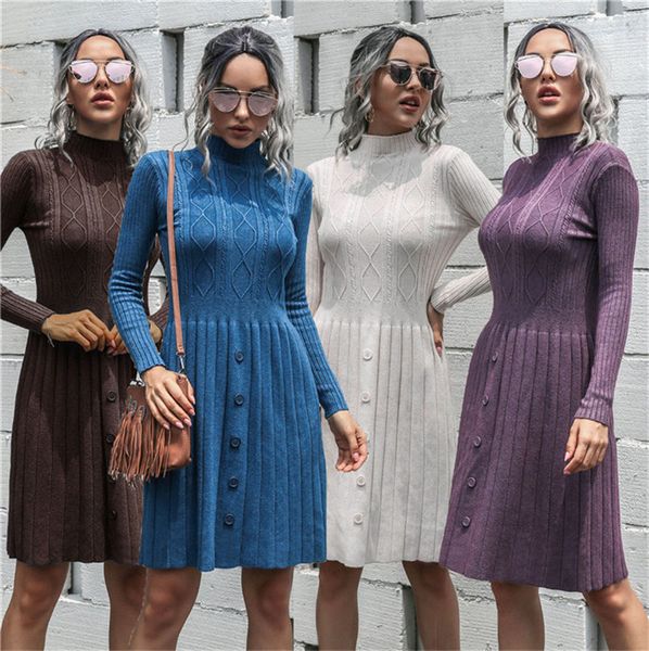 2020 autumn winter women's half high collar sweater dresses long sleeve fashion knitted sweater size dress casual clothing sale ly10202, White
2020 autumn winter women's half high collar sweater dresses long sleeve fashion knitted sweater size dress casual clothing sale ly10202, White