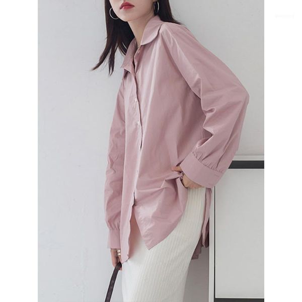 women's blouses & shirts spring autumn 2021 women brief temperament long big size blouse lapel sleeve loose fit shirt fashion tide t043, White
women's blouses & shirts spring autumn 2021 women brief temperament long big size blouse lapel sleeve loose fit shirt fashion tide t043, White