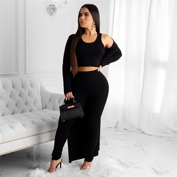 2020 three pieces set women tracksuit long sleeve cardigan coat blazer cloak tank + pants outfit elegant strech outfits overalls f92909, White
2020 three pieces set women tracksuit long sleeve cardigan coat blazer cloak tank + pants outfit elegant strech outfits overalls f92909, White