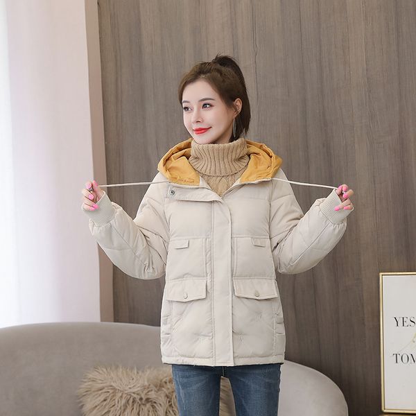 2021 newhooded short jacket for women style female winter thick plus size cotton padded women's coats 8pcl, Black;brown
2021 newhooded short jacket for women style female winter thick plus size cotton padded women's coats 8pcl, Black;brown