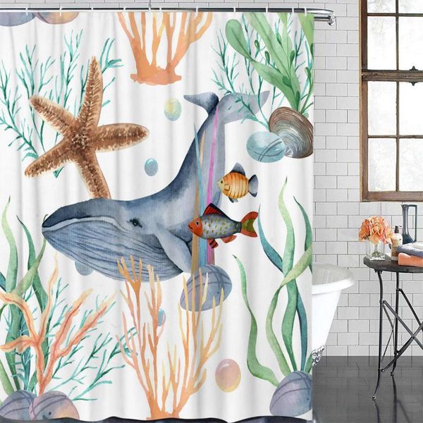 bathroom curtain whale starfish seaweed waterproof fabric shower curtain bathroom decoration shower &12 hook1
bathroom curtain whale starfish seaweed waterproof fabric shower curtain bathroom decoration shower &12 hook1