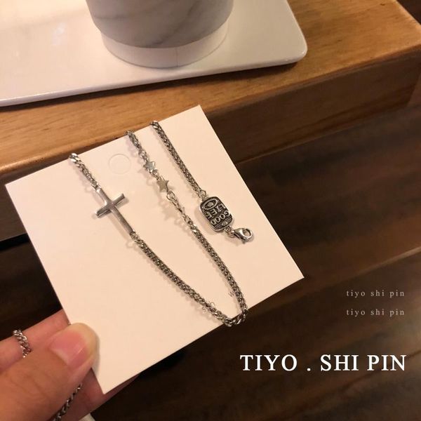 cool style jewelry necklace for female popular design cross pendant necklace women jewelry girl student party gifts, Silver
cool style jewelry necklace for female popular design cross pendant necklace women jewelry girl student party gifts, Silver