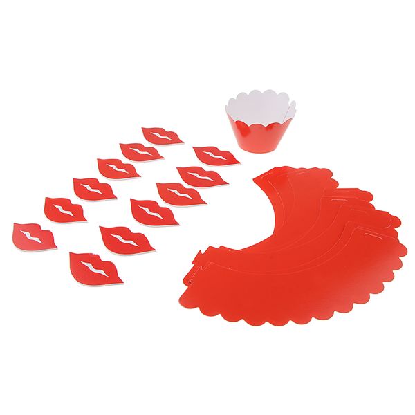 pack of 24 red lips cupcake wrapper liner cases cake ers wedding engagement birthday party decor
pack of 24 red lips cupcake wrapper liner cases cake ers wedding engagement birthday party decor