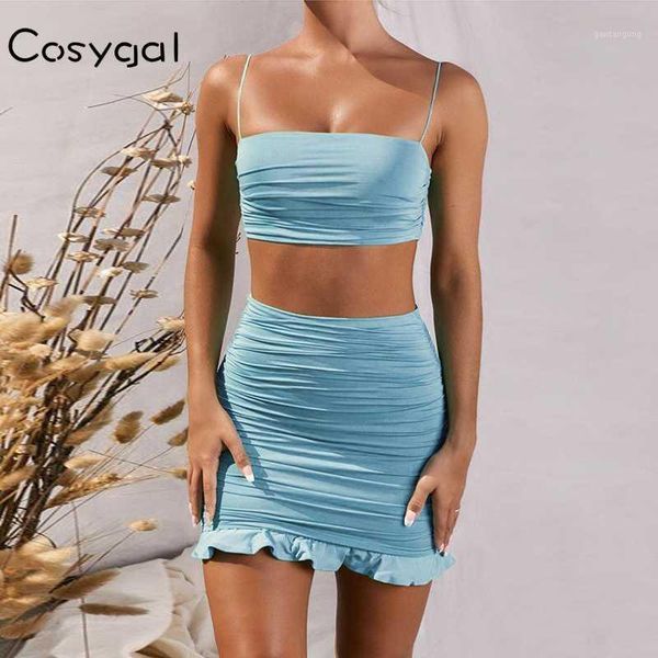 cosygal 2 piece set women ruffles backless slim two piece set crop and skirt female outfits matching summer 20201, Gray
cosygal 2 piece set women ruffles backless slim two piece set crop and skirt female outfits matching summer 20201, Gray