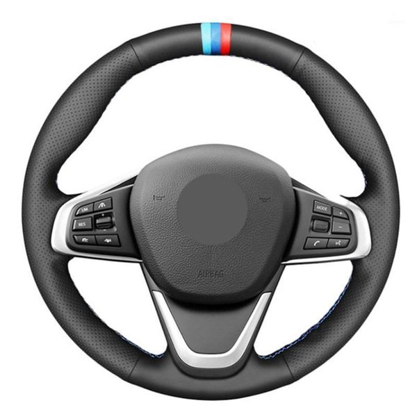 diy hand-stitched black artificial leather three mark car steering wheel cover for f45 f46 x1 f48 x2 f391
diy hand-stitched black artificial leather three mark car steering wheel cover for f45 f46 x1 f48 x2 f391