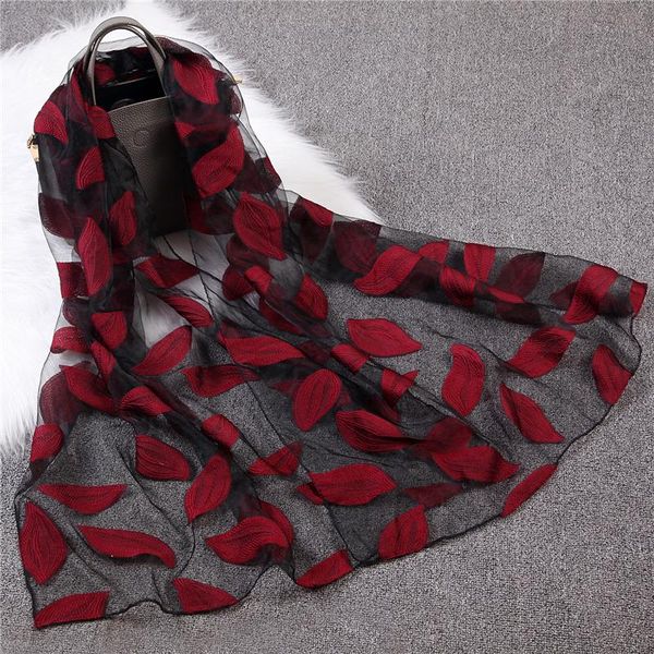 2020 new summer scarf women fashion leaf floral embroidery scarves elegant ladies beach shawl female pashmina hijab wmtzjq bdesybag, Blue;gray 
2020 new summer scarf women fashion leaf floral embroidery scarves elegant ladies beach shawl female pashmina hijab wmtzjq bdesybag, Blue;gray
