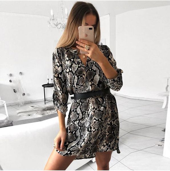 leopard t shirt dress women long sleeve party club dress elegant ladies v neck ol robe femme vestidos streetwear, Black;gray
leopard t shirt dress women long sleeve party club dress elegant ladies v neck ol robe femme vestidos streetwear, Black;gray