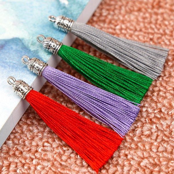 10pcs lot 17 colors silk tassel cords with metal caps for earrings 6cm long tassel charm pendant fit diy jewelry making findings h jllwbz
10pcs lot 17 colors silk tassel cords with metal caps for earrings 6cm long tassel charm pendant fit diy jewelry making findings h jllwbz