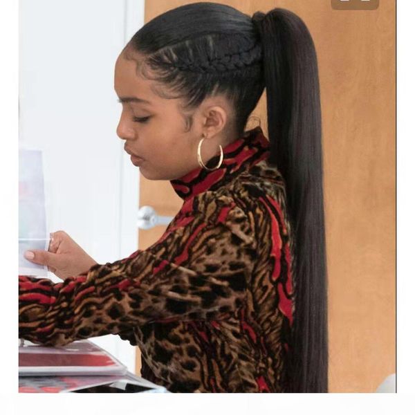 divas ponytail human hair remy straight european ponytail hairstyle 140g 100% natural hair clip in extensions, Black
divas ponytail human hair remy straight european ponytail hairstyle 140g 100% natural hair clip in extensions, Black