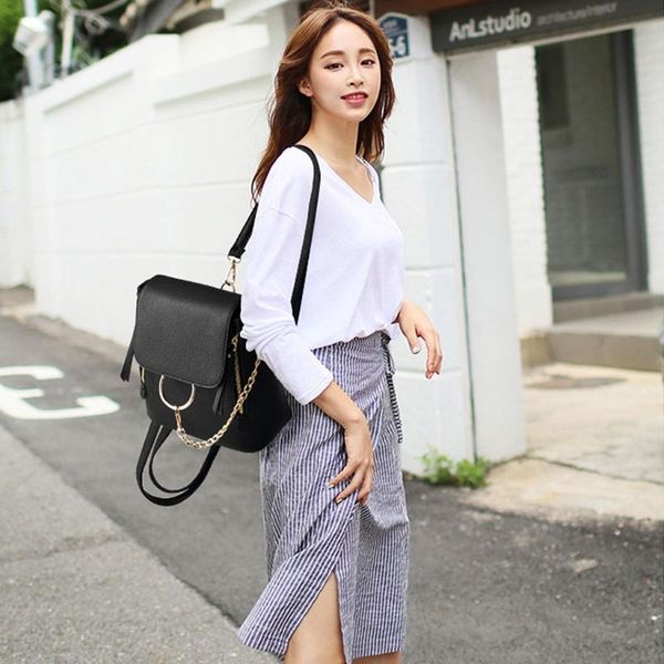 thinkthendo women shoulder bags small leather backpack multi-functional chains crossbody bag for women 2020 bookbags school bag
thinkthendo women shoulder bags small leather backpack multi-functional chains crossbody bag for women 2020 bookbags school bag