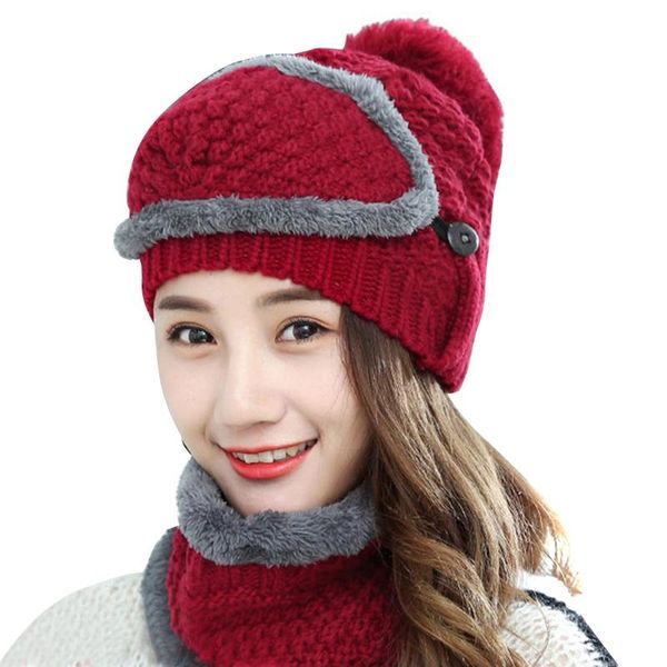 3-piece set womens winter plus velvet hat set thickend knitted hat scarf face cover outdoor new, Blue;gray
3-piece set womens winter plus velvet hat set thickend knitted hat scarf face cover outdoor new, Blue;gray