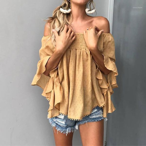 women's t-shirt summer 2021 women slash-neck leaves print casual fashion ruffles shirt loose clothes beach t-shirts1, White
women's t-shirt summer 2021 women slash-neck leaves print casual fashion ruffles shirt loose clothes beach t-shirts1, White