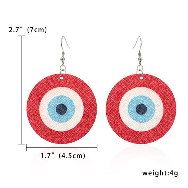 геометрическая круглый красный синий глаз серьги поддельный pu кожа серьги падения турецкого лаки сглаз уха женские украшения подарка дня ро, Golden
геометрическая круглый красный синий глаз серьги поддельный pu кожа серьги падения турецкого лаки сглаз уха женские украшения подарка дня ро, Golden