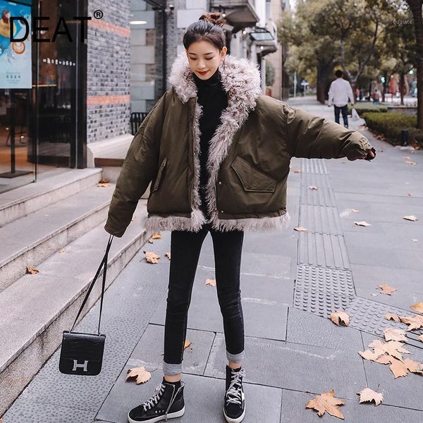 deat short cotton coat women hooded collar fur lined warm thick parkas casual full sleeve wild 2021 new winter fashion tu5181, Black
deat short cotton coat women hooded collar fur lined warm thick parkas casual full sleeve wild 2021 new winter fashion tu5181, Black