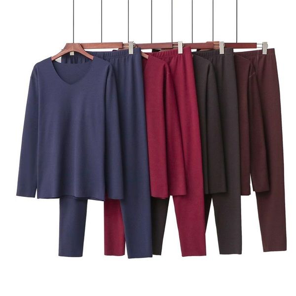 men's sleepwear 2021 autumn winter clothes and long trousers slim v-neck fever solid color thermal underwear set mens pajamas, Black;brown
men's sleepwear 2021 autumn winter clothes and long trousers slim v-neck fever solid color thermal underwear set mens pajamas, Black;brown