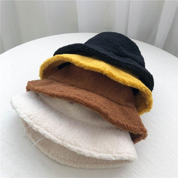wide brim hats sannian women autumn and winter solid color lamb wool warm cute fisherman hat all-match bucket cap, Blue;gray
wide brim hats sannian women autumn and winter solid color lamb wool warm cute fisherman hat all-match bucket cap, Blue;gray