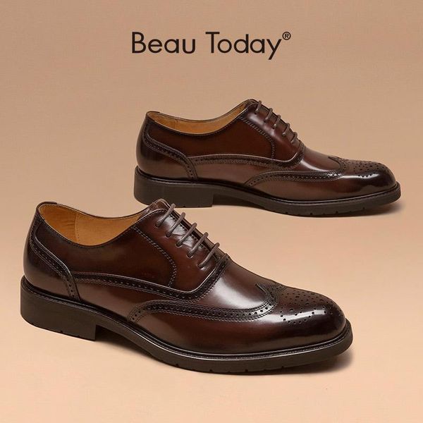 dress shoes brogue men genuine cow leather classical oxford round toe business for handmade beautoday 51067, Black
dress shoes brogue men genuine cow leather classical oxford round toe business for handmade beautoday 51067, Black