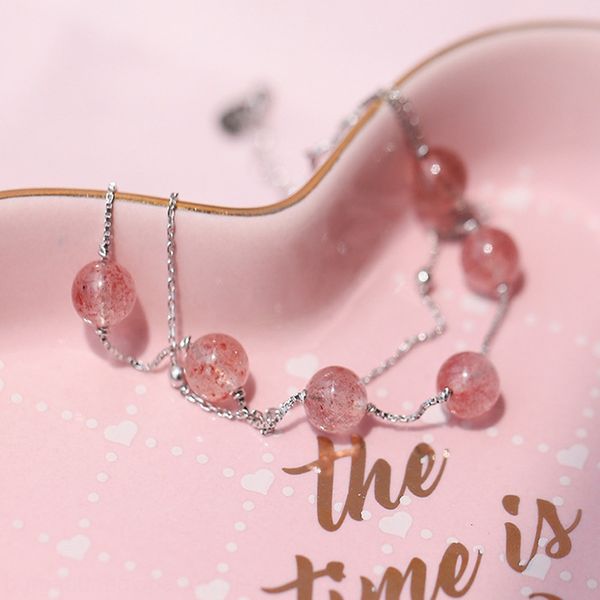925 sterling silver strawberry crystal peach strawberry braceletbracelet braceletblossom double hand string romantic pure girl love gift bra, Golden;silver
925 sterling silver strawberry crystal peach strawberry braceletbracelet braceletblossom double hand string romantic pure girl love gift bra, Golden;silver